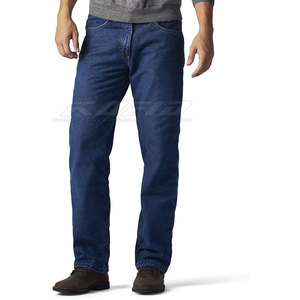 Jeans pour hommes tendance, coupe droite, en tissu de coton doux, pour un style décontracté et une utilisation en extérieur - Product Image 3
