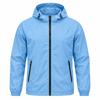 Veste coupe-vent personnalisée pour hommes, vente en gros, randonnée en plein air, imperméable, respirante, anti-UV, écologique, séchage rapide, nylon pour sports d'hiver