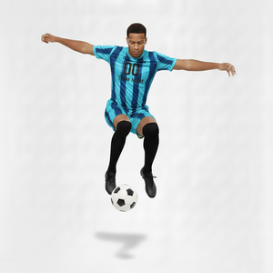 Maillots de football classiques personnalisés de haute qualité, très demandés, pour adultes unisexes, respirants, avec rayures appliquées et nom d'équipe. - Product Image 2