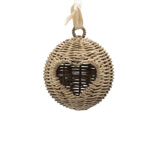 Décoration de Noël : Pendentif en rotin avec silhouette d'arbre et d'étoile et support en tissu pour événements - Product Image 5