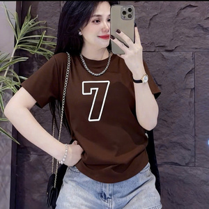 Camiseta con Dibujo Animado de Mickey Mouse para Mujer, Tela de Algodón Suave y Transpirable, Cuello Redondo, Manga Corta, Estilo Casual, Combinación Perfecta - Product Image 3