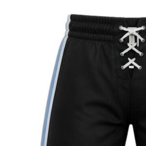 Men Black Sublimated Ice Hockey Printed Shorts Polyester Drawstring Side Stripe <b>Sports</b> Shorts Team Training Performance <b>Apparel</b> - Product Image 3