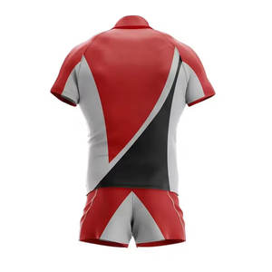Conjunto de Uniforme de Rugby Oficial para Hombre, Camiseta de Manga Corta y Pantalones Cortos, Equipación Deportiva, Tela Cómoda y Transpirable, Alta Calidad, Personalizable - Product Image 2