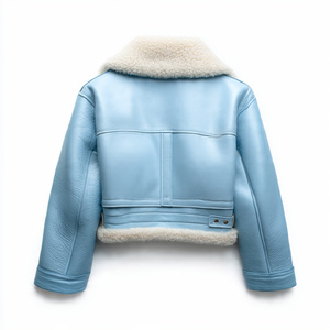 Chaqueta de cuero con piel auténtica para mujer Champ King - Product Image 6