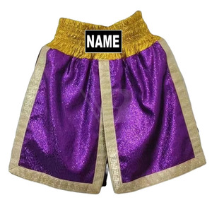 Nouvelle Arrivée Shorts de Boxe Muay Thai Personnalisables en Satin Taille Haute avec Cordon Anti-Plis Séchage Rapide Respirant pour Hommes - Product Image 4