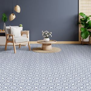 20 Piezas de Baldosas Autoadhesivas de PVC para Piso, 7.9 x 7.9 Pulgadas, Impermeables, Antideslizantes, Láminas para Piso Laminado - Product Image 4