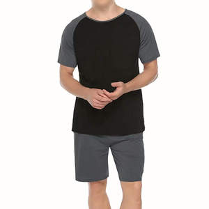 Nouvel ensemble d'été imprimé grande taille de haute qualité pour homme, deux pièces, t-shirt et short, polyester/coton, séchage rapide, respirant - Product Image 1
