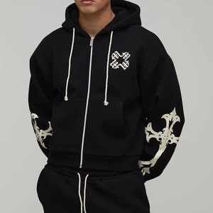 Conjunto Deportivo para Hombre, Sudadera con Capucha y Pantalones con Estampado Puff, Pantalones Deportivos Ajustados - Product Image 4