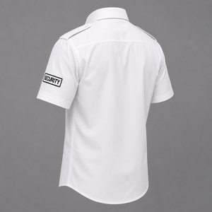 Camisa de Uniforme de Guardia de Seguridad Blanca, Manga Corta, con Botones, Doble Bolsillo, Ropa de Trabajo, Marca Personalizada, Estilo Polo para Hombre de Alta Calidad - Product Image 6