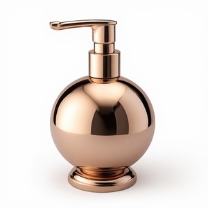 Premium <b>Brushed</b> Brass Soap Dispenser Designed For Elegant Bathroom Countertops With Durable Construction And <b>Smooth</b> Pump - Product Image 4