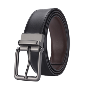 Cinturón de Cuero Genuino para Hombre con Hebilla Giratoria, Venta al Por Mayor de Fábrica - Product Image 1