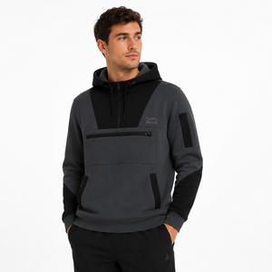 Custom Waterproof Snowboarding Hoodie Men's Tech Fleece Winter <b>Ski</b> Pullover Half Zip Windproof Thermal Outdoor Sports <b>Jacket</b> - Product Image 5