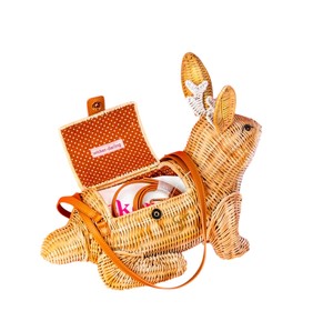 Wholesale Creative Rattan Storage <b>Basket</b> Novelty Jackalope Shaped Decorative Woven <b>Basket</b> for <b>Easter</b> Home Decor - Product Image 3