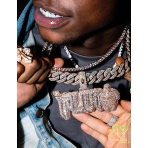 Colgante de Diamante Cultivado en Laboratorio con Diseño de Planeta Plutón, en Plata de Ley 925 con Baño de Oro Rosa y Rodio, Estilo Hip Hop, Joyería Unisex de Moda - Product Image 6