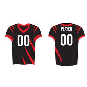 Nouveaux maillots d'entraînement de football américain sur mesure, manches courtes, 100% polyester, sublimation de haute qualité, vente en gros, faible MOQ - Product Image 4