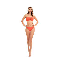 Conjunto de Bikini Push-Up para Mujer, con Logotipo Frontal Estilo USA, Dos Piezas, Secado Rápido, Ligero, Traje de Baño para Verano, Playa, Piscina, Vacaciones, Moda