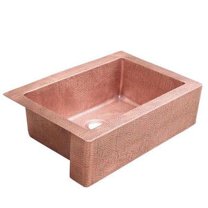 Fregadero de cocina Bold Blossom forjado a mano con fregadero de cobre bajo encimera, precio mayorista personalizable en India - Product Image 4