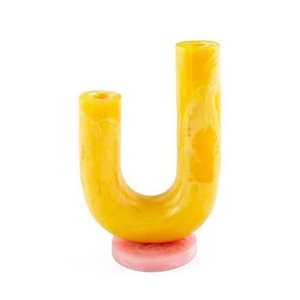 Vase en résine écologique, forme irrégulière, motif rayé, nouveau style, design fantaisie, best-seller, nouvelle conception, tendance, gravé à la main, artisanat - Product Image 4