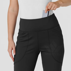Women's Medical Scrub <b>Flare</b> Pants High Waist Stretch Breathable Multi Pocket Nurse Healthcare Hospital Workwear - Product Image 5