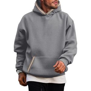 Sudaderas con Capucha Personalizadas para Hombre, Casuales, Lisas, 100% Algodón, Felpa, Bordado Personalizado, Manga Larga, Estilo Urbano - Product Image 3