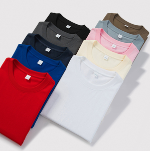 Oversized Men's 100% Cotton T-Shirt 260 GSM Short Sleeve O-Neck Solid Color Casual Blank <b>Tee</b> <b>White</b> Custom Logo Option - Product Image 4