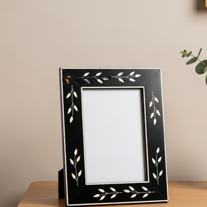 Black Bone Inlay Photo <b>Frame</b> Handmade Floral <b>Design</b> Decorative Picture <b>Frame</b> - Product Image 5