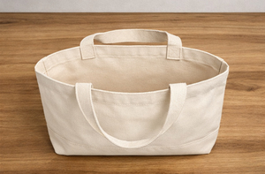 Sac de plage en tissu recyclé avec logo personnalisé, sac de shopping en toile de coton biologique, grand sac fourre-tout pour femme - Product Image 6