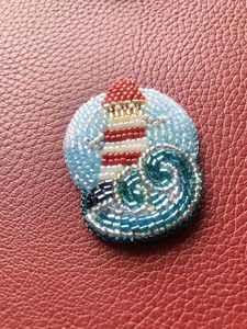 Wholesale Handmade Embroidered Beaded Brooch Luxury Dress Pin for Women Clothing Accessories At Cheap Price - Product Image 3