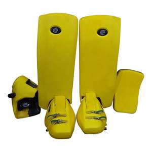 Conjunto Completo de Protección para Portero de Hockey sobre Césped, con Protectores de Espinilla y Protección de Tobillo, con Correas Ajustables para Jugadores de Hockey - Product Image 5