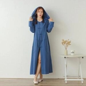 Organic Linen Dress Women Long Sleeve Dress Slim Fit Linen Clothing <b>Winter</b> Fall Dress Gift for Her - Product Image 3