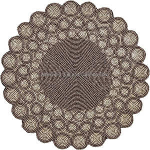 Napperon perlé en verre d'usine directe d'Inde napperon lavable en perles de rocaille décor de Table nouveau napperon de Table Design - Product Image 4