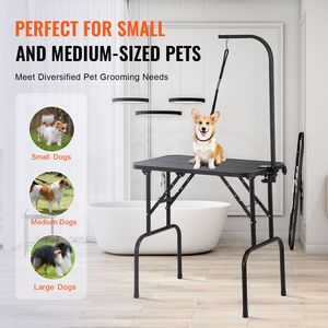 Stazione di Toelettatura per Cani di Taglia Media e Piccola 32FT X18FT con Braccio Pieghevole e Morsetto Alimentato a Batteria per Gatti - Product Image 6