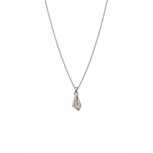 Collier Pendentif Géométrique Diamant Minimaliste, Design Triangle, Finition Polie, Chaîne à Maillons pour Femme, Idéal Cadeau - Product Image 1