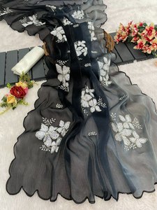 ชุดส่าหรีผ้าไหมจิมมี่จูเรียน้ำหนักเบาทันสมัยทันสมัย - Product Image 5