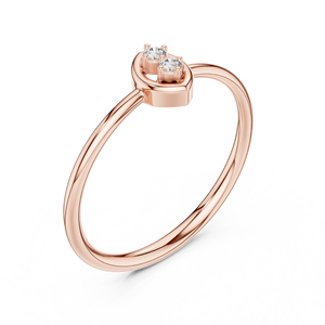 Bague de fiançailles de luxe pour femme en argent 925 plaqué rhodium, sertie de diamants de laboratoire ovales en or rose, certifiés IGI, qualité VVS - Product Image 4
