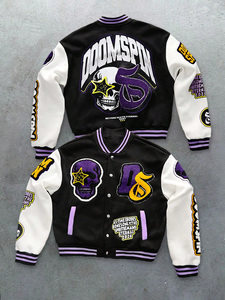 Fabricante de Chaquetas Varsity Vintage Personalizadas, Chaqueta de Béisbol Bordada con Apliques de Chenille, Chaqueta Letterman de Invierno de Alta Calidad - Product Image 2