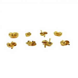 Aros Clásicos de Oro Sólido de 22K para Mujer, Oro Amarillo Pulido, Joyería Bali, Elegantes para Uso Diario, Adornos Bali de Oro - Product Image 1
