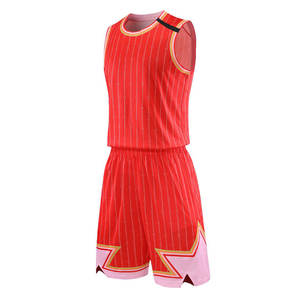 Wholesale <b>Supplier</b> New Design Sportswear Basketball Jersey Short Set Reversible Basketball Uniform Customized Pattern Breathable - Product Image 6