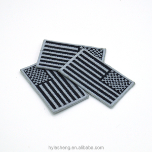 Factory Custom Brand Embroidery Patch Woven Iron On Applique for Garments - Product Image 5