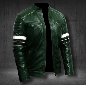 Chaqueta de Cuero de Oveja Unisex 100% Genuina BS International, Impermeable, Cortavientos, Transpirable, para Motociclistas, Invierno, Aire Libre - Product Image 2