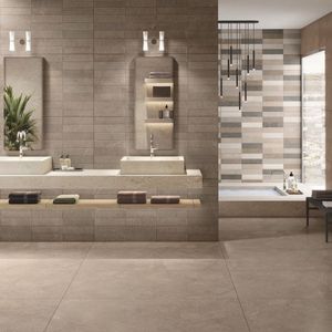 Carreaux de porcelaine 600x1200 à finition sculptée de luxe, matériau mural haut de gamme pour la décoration des halls d'hôtels et les intérieurs d'entreprises - Product Image 2