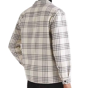 Camisa de franela ligera de alta calidad para verano, camisa a cuadros de algodón cepillado fino, manga larga, ropa informal de verano para hombre - Product Image 4