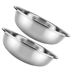 Juego de Tazones para Mezclar de Acero Inoxidable Modernos, Diseño Minimalista Pulido, Aptos para Lavavajillas, para Servir Alimentos, Uso en el Hogar y la Cocina - Product Image 5