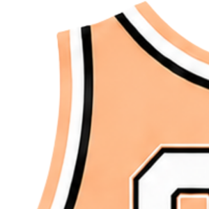 <b>Peach</b> White Black Womens Sleeveless V Neck Cheerleading Crop <b>Top</b> Athletic Performance Team Cheer Uniform Competition Sportswear - Product Image 5