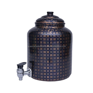 Distributeur de stockage d'eau en cuivre pur de qualité supérieure à haute vente avec utilisation de la conception d'impression en émail pour la maison et les bureaux - Product Image 6