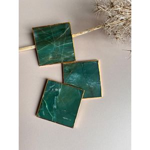 Sous-verres en résine design, forme ovale et ronde élégante pour les maisons de luxe - Article promotionnel haut de gamme - Product Image 6