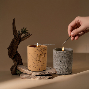 Bán Buôn 10Oz Hiện Đại Rỗng Thô Xi Măng Nến Tàu Nồi Container <span class=keywords><strong>Handmade</strong></span> Sang Trọng Người Bạn Đời Bê Tông Nến Jar Chủ - Product Image 6