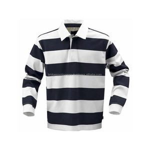 Camiseta de Rugby Unisex Personalizada, Manga Corta, Impresión por Sublimación, 100% Poliéster, Color Sólido, Talla Grande - Product Image 6