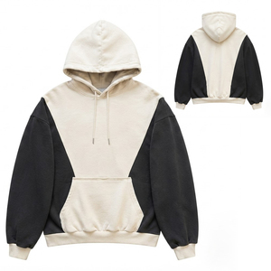 Sudadera con Capucha Oversize Personalizada con Bloques de Color, 450 GSM, de Algodón Grueso, Estilo Urbano, Fabricante OEM ODM - Product Image 1