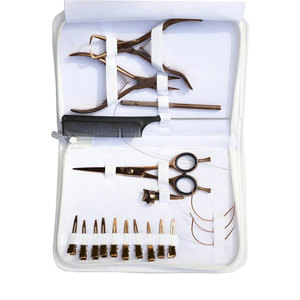 Kit d'outils professionnels multifonctionnels de haute qualité pour extensions de cheveux Micro Link, pinces, ciseaux et aiguille en acier inoxydable étanche - Product Image 3